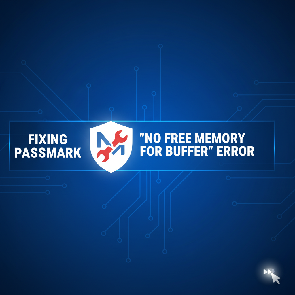Fixing Passmark 'No Free Memory for Buffer' Error