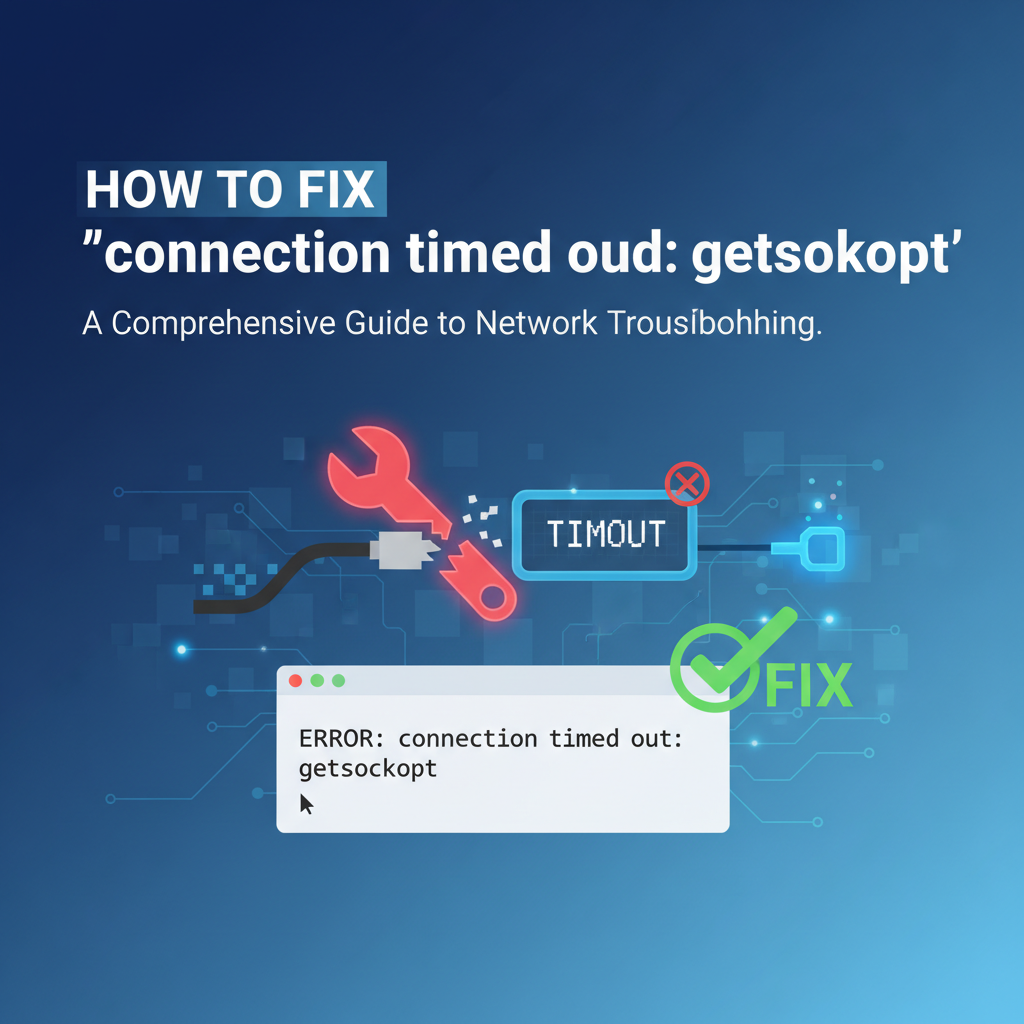 How to Fix 'connection timed out: getsockopt'