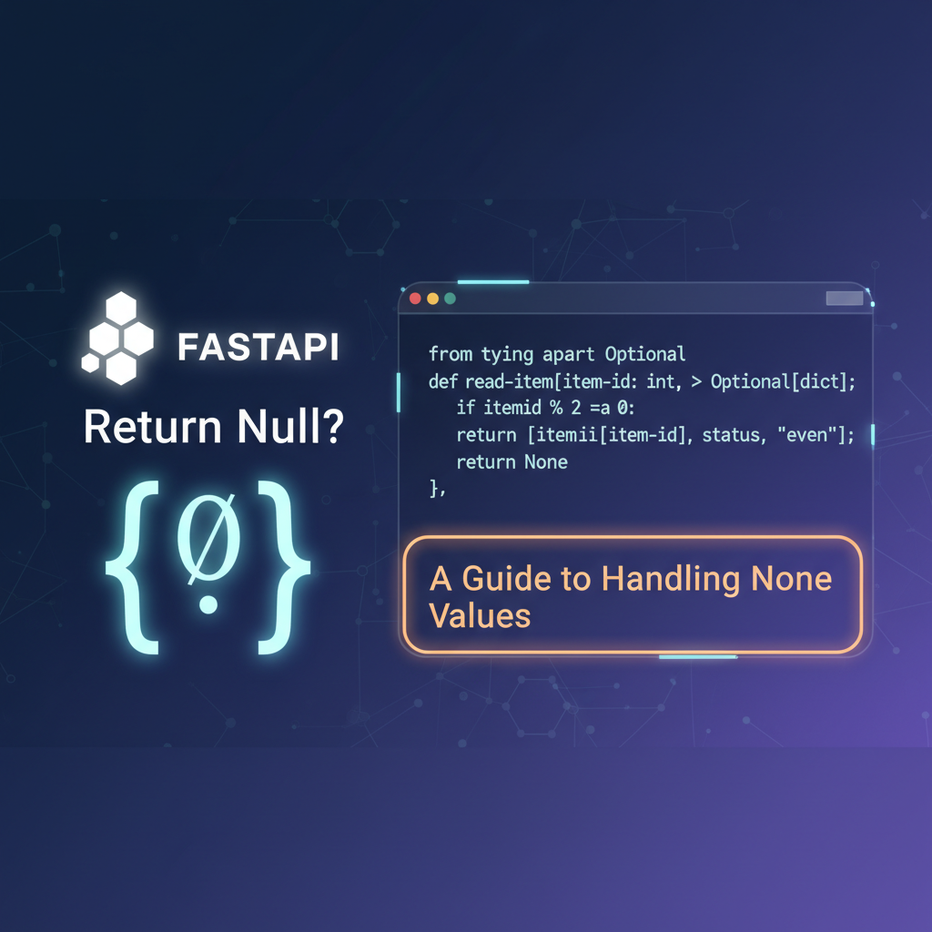 FastAPI Return Null? A Guide to Handling None Values