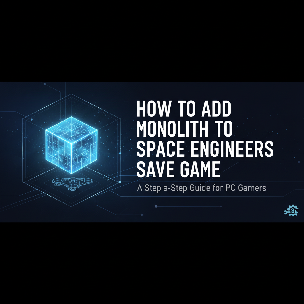 How to Add Monolith to Space Engineers Save Game