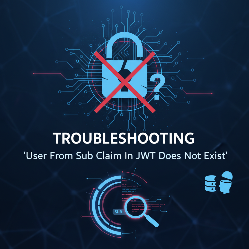 Troubleshooting 'User From Sub Claim In JWT Does Not Exist'