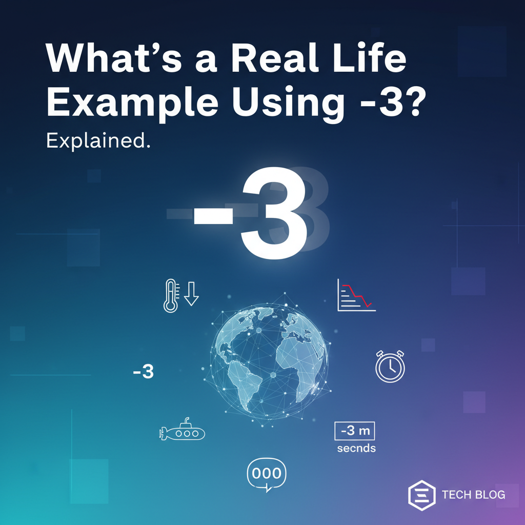 What's a Real Life Example Using -3? Explained
