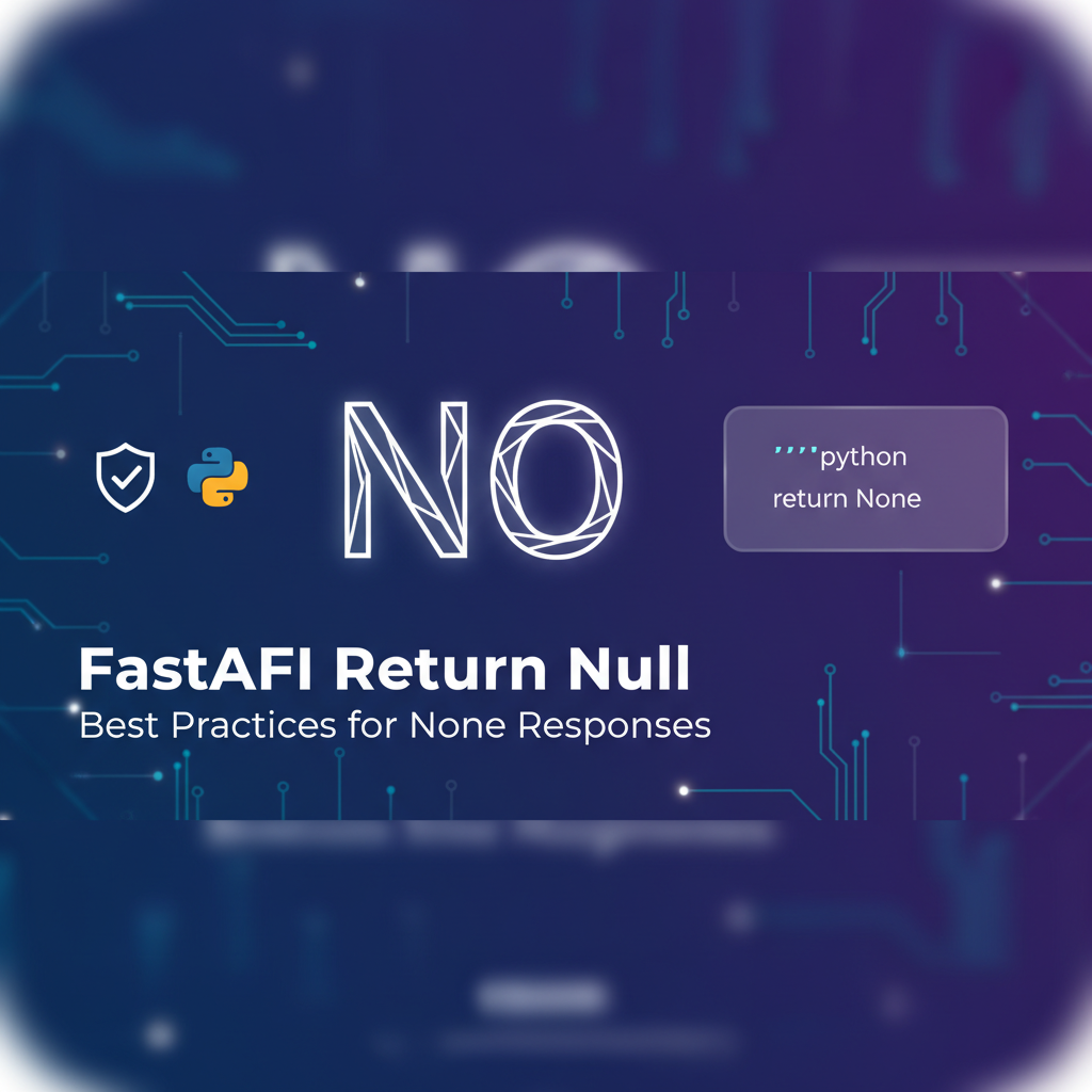 FastAPI Return Null: Best Practices for None Responses
