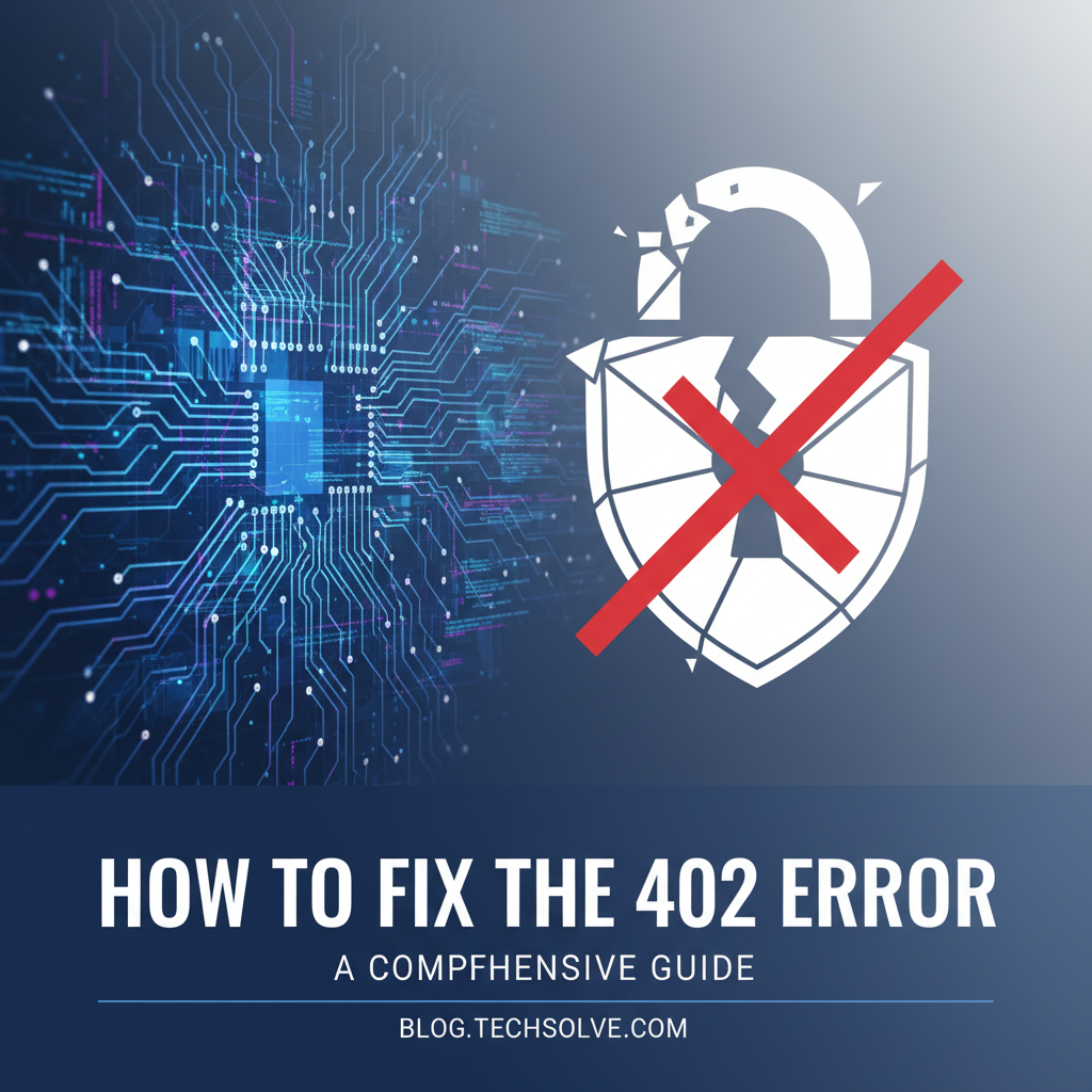 How to Fix the 402 Error: A Comprehensive Guide
