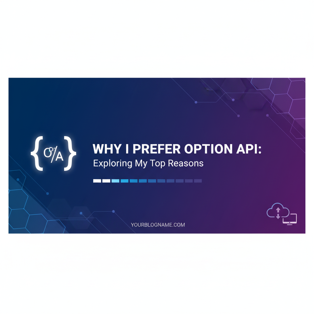 Why I Prefer Option API: Exploring My Top Reasons