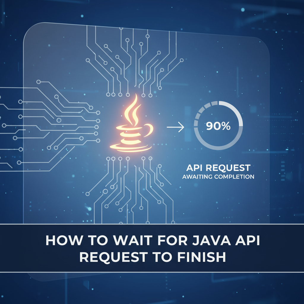 How to Wait for Java API Request to Finish