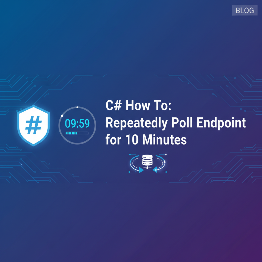 C# How To: Repeatedly Poll Endpoint for 10 Minutes