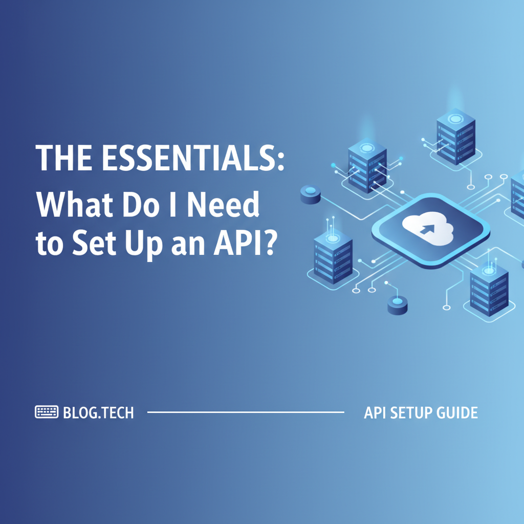 The Essentials: What Do I Need to Set Up an API?