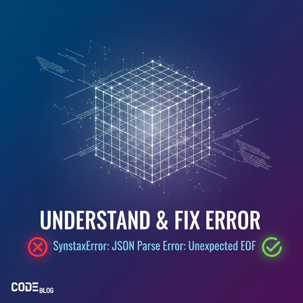 Understand & Fix Error: SyntaxError: JSON Parse Error: Unexpected EOF
