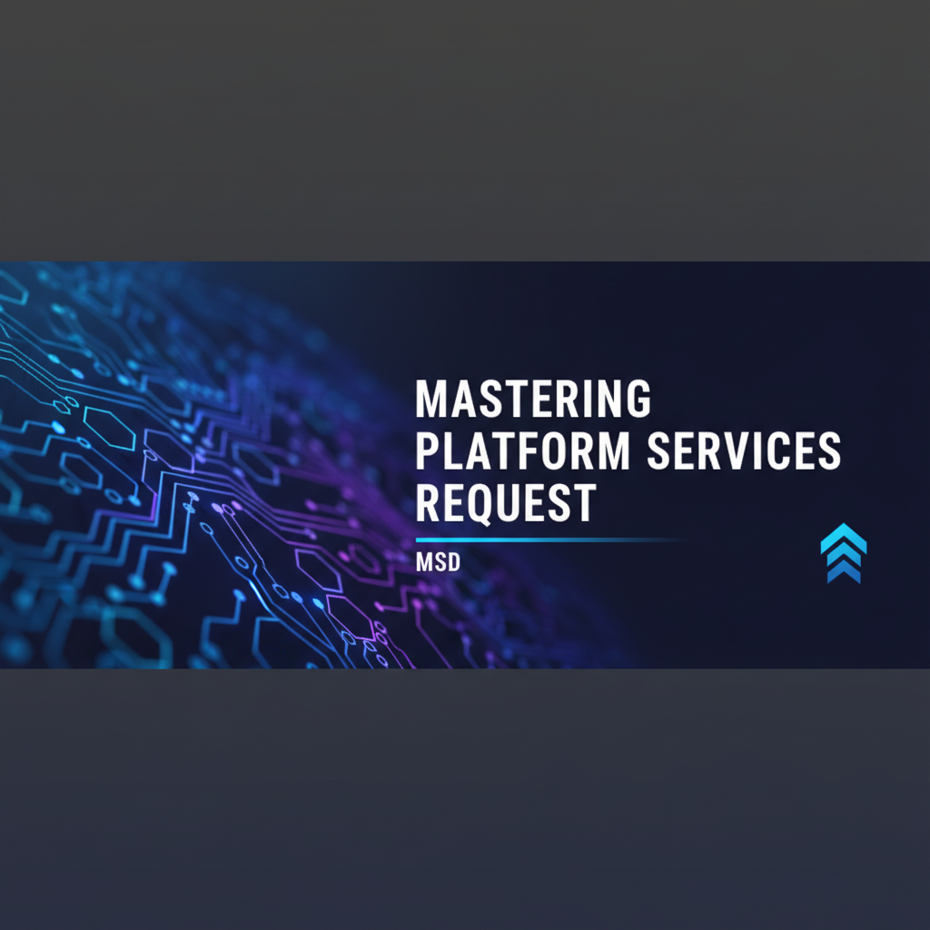 Mastering Platform Services Request - MSD
