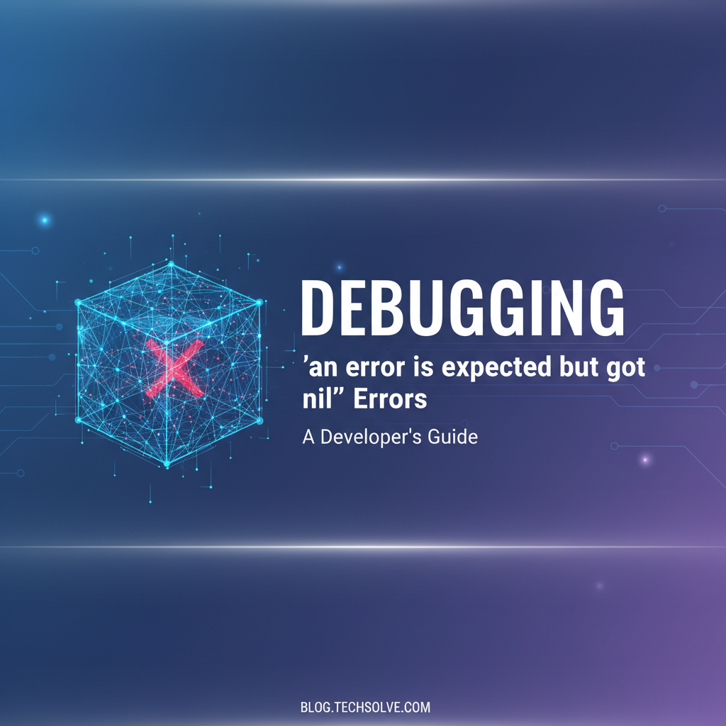 Debugging 'an error is expected but got nil' Errors