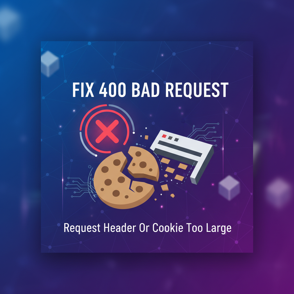 Fix 400 Bad Request: Request Header Or Cookie Too Large