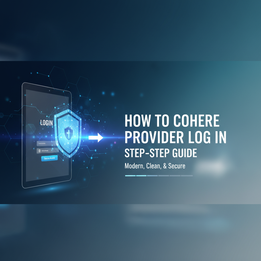 How to Cohere Provider Log In: Step-by-Step Guide