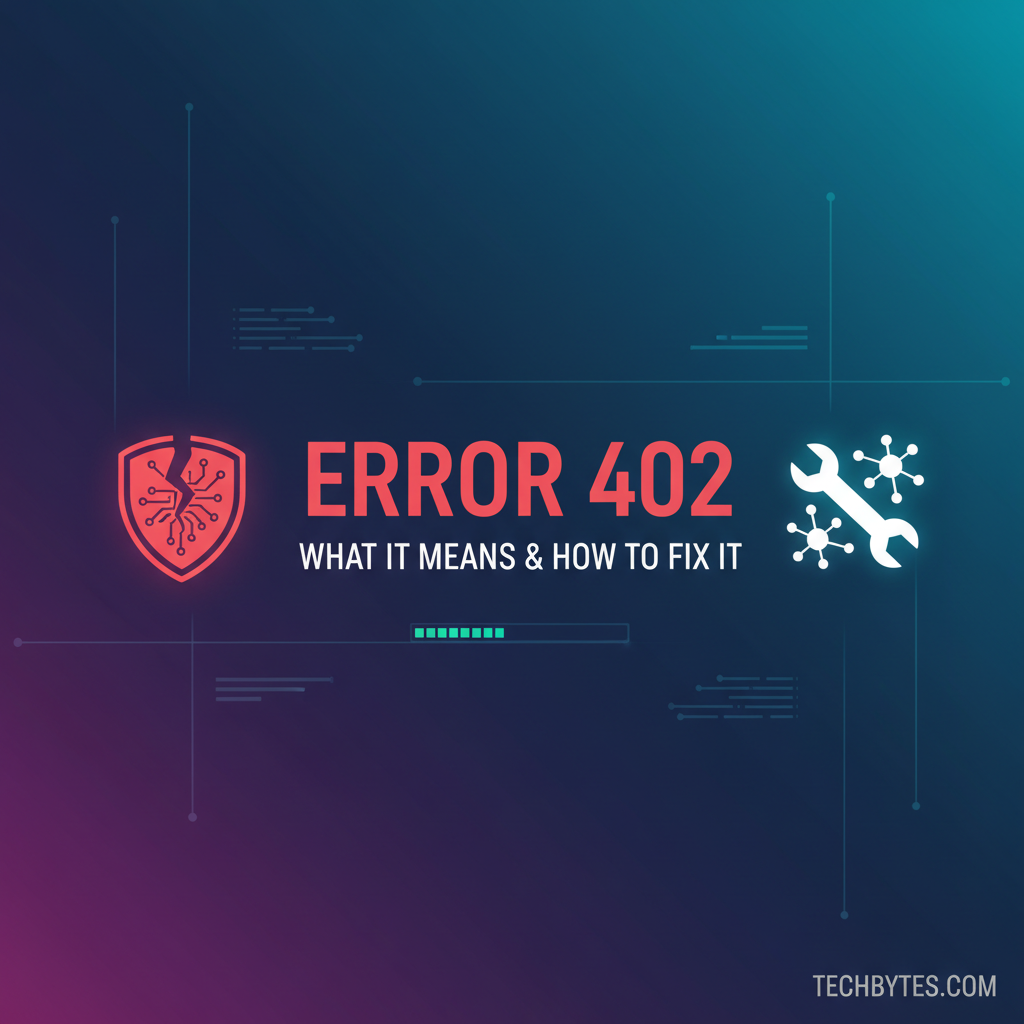 Error 402: What It Means & How to Fix It