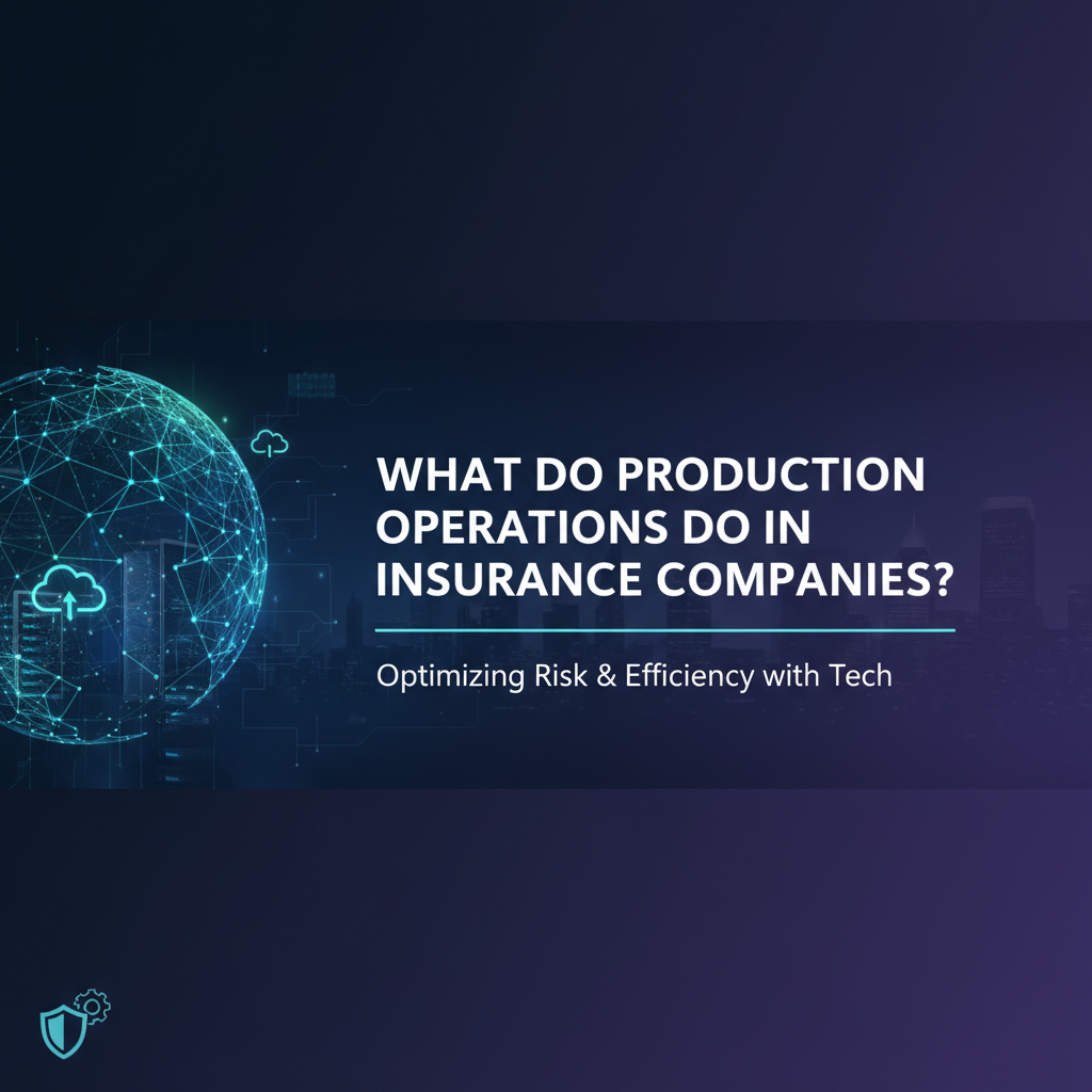 What Do Production Operations Do in Insurance Companies?