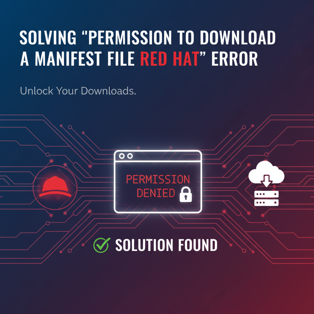 Solving 'Permission to Download a Manifest File Red Hat' Error