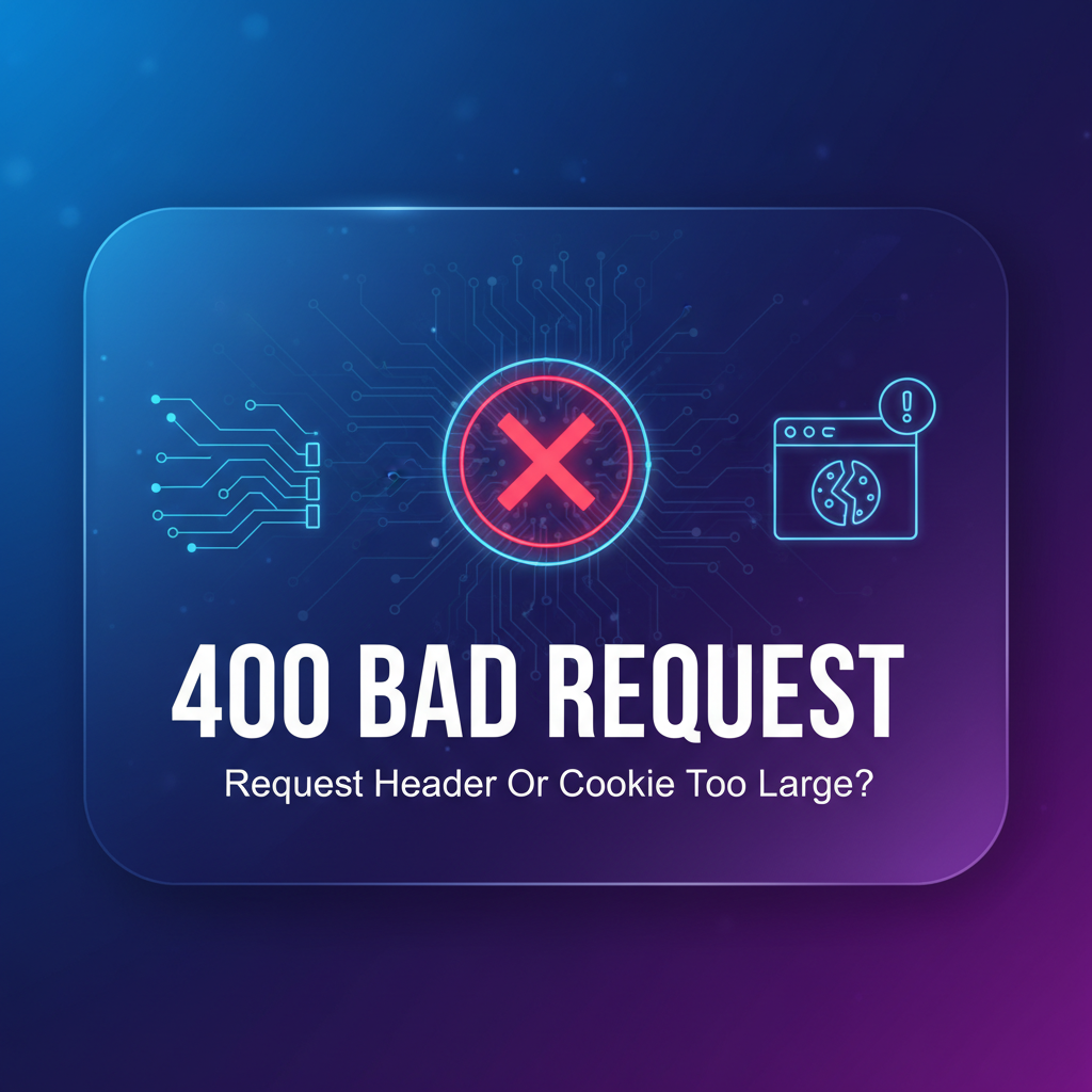 400 bad request request header or cookie too large?