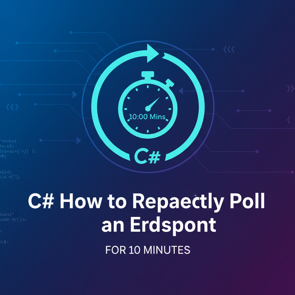 C# How to Repeatedly Poll an Endpoint for 10 Mins