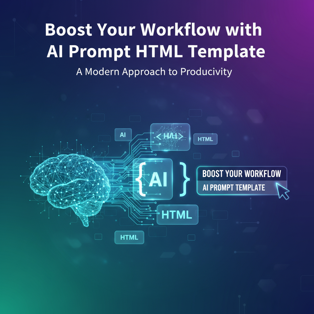 Boost Your Workflow with AI Prompt HTML Template
