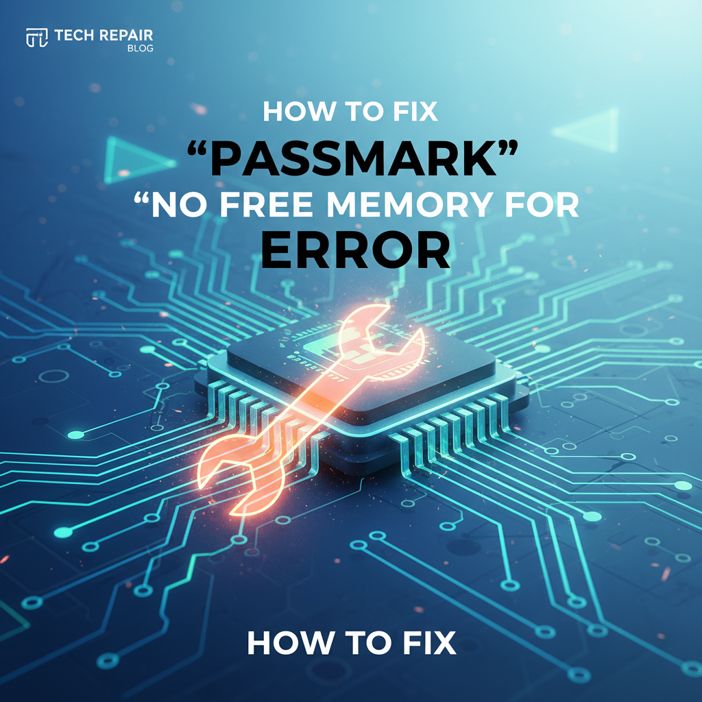 How to Fix "Passmark No Free Memory for Buffer" Error