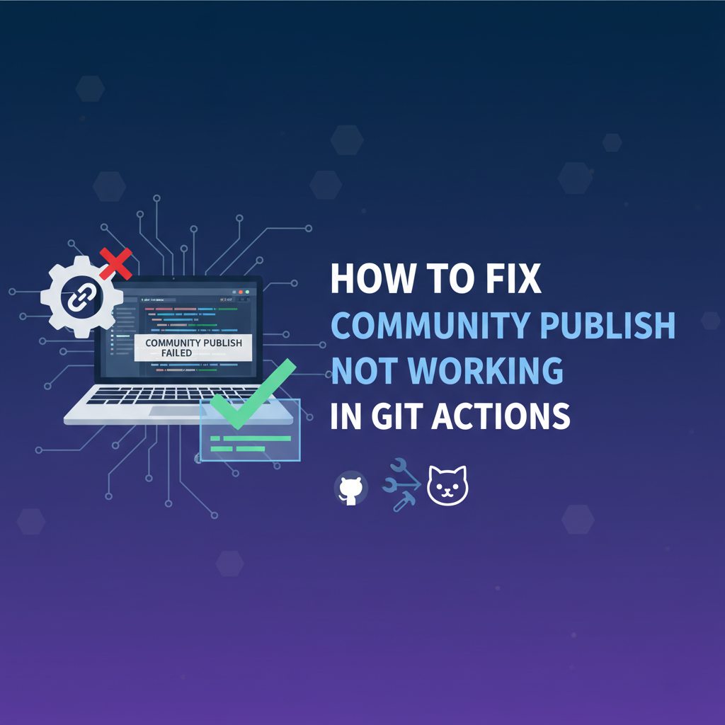 How to Fix Community Publish Not Working in Git Actions