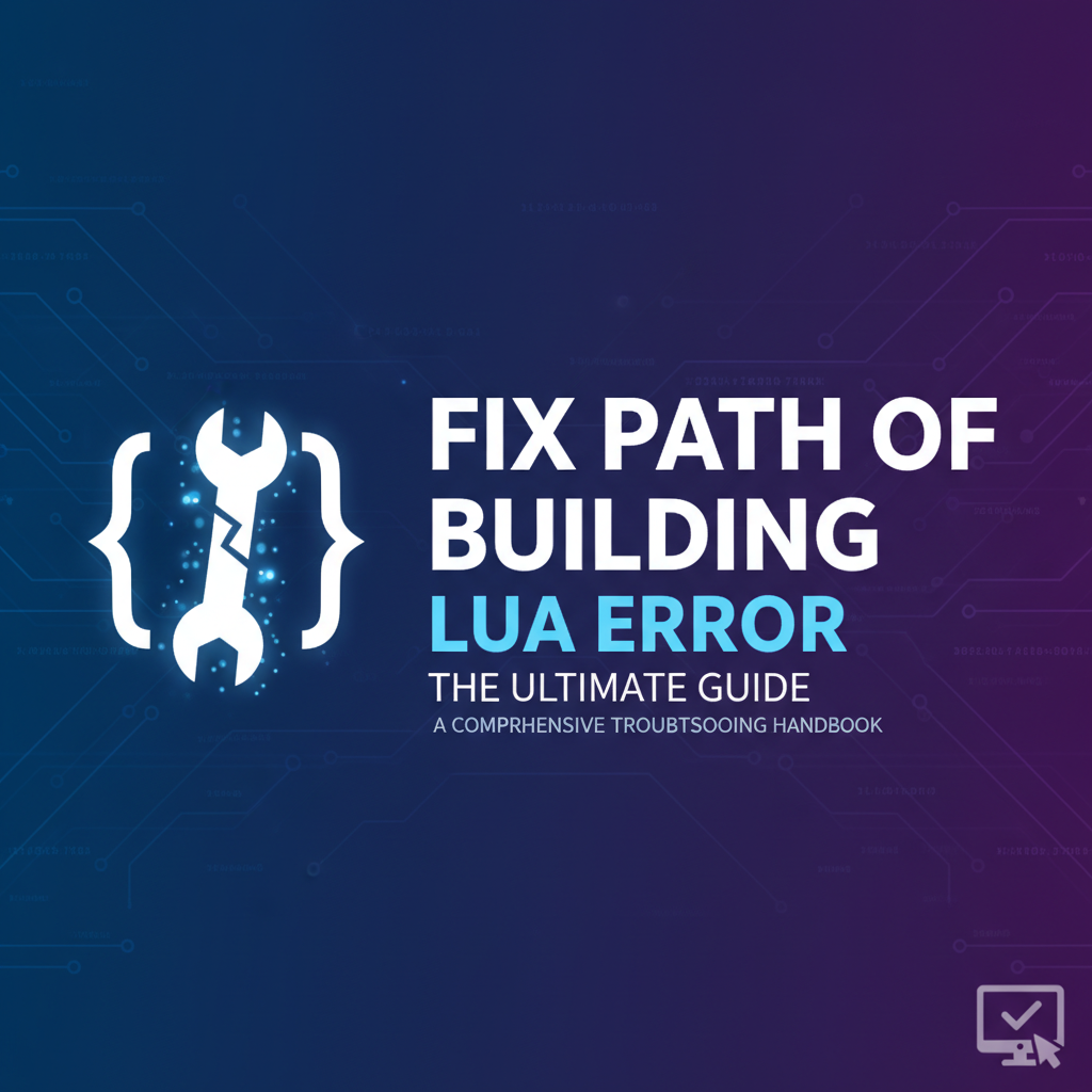 Fix Path of Building Lua Error: The Ultimate Guide