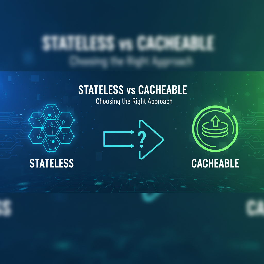 Stateless vs Cacheable: Choosing the Right Approach