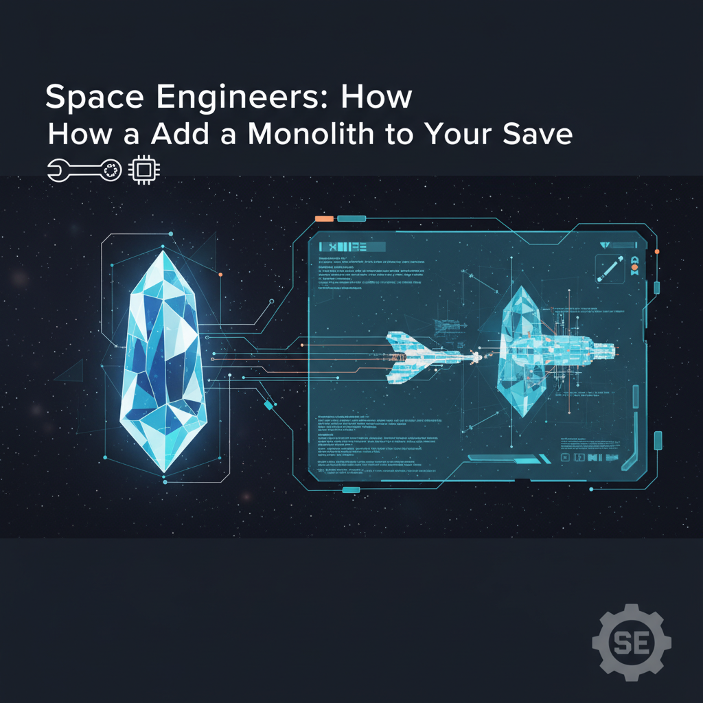 Space Engineers: How to Add a Monolith to Your Save