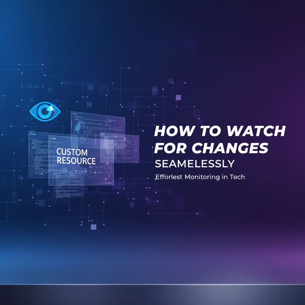 How to Watch for Changes in Custom Resource Seamlessly