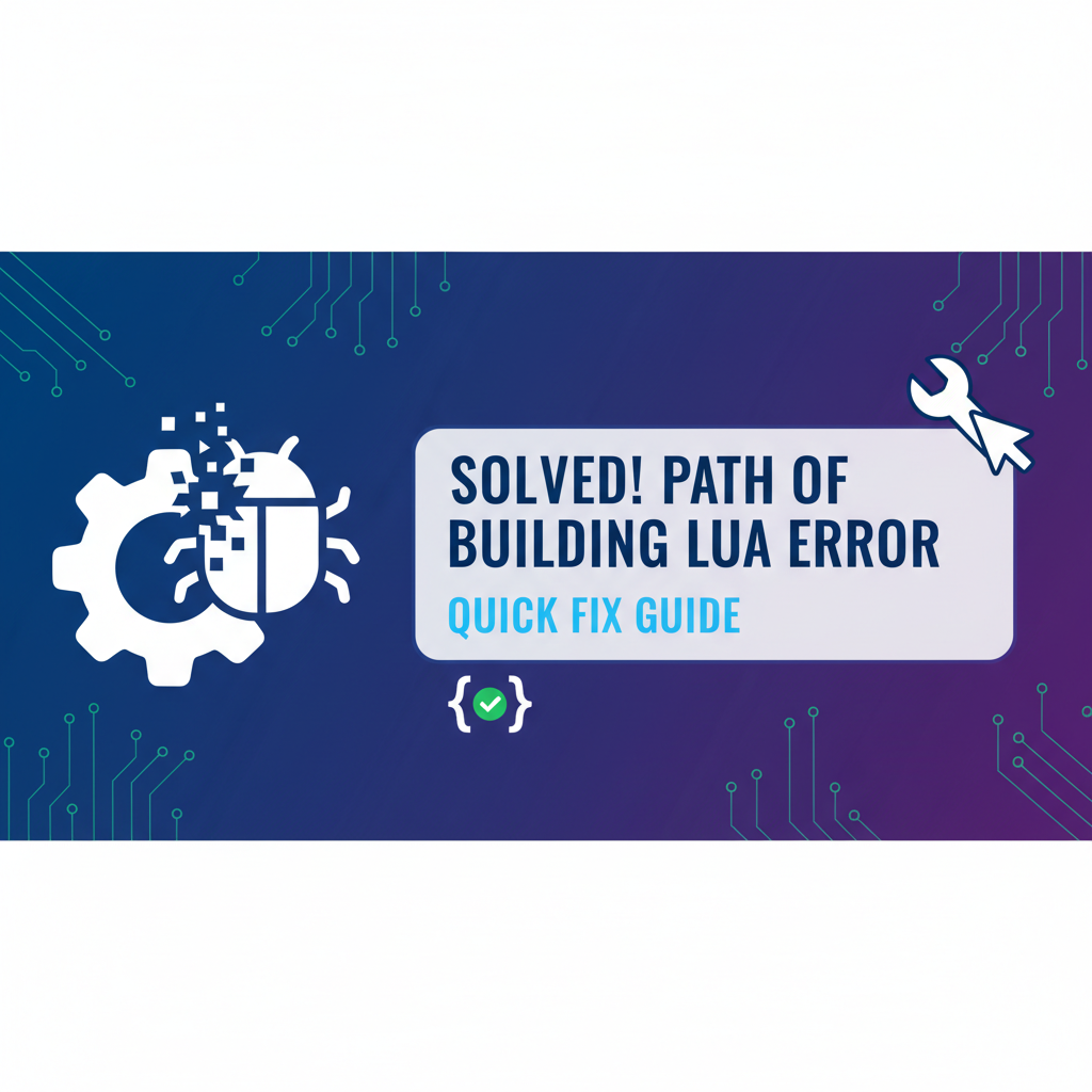 Solved! Path of Building Lua Error: Quick Fix Guide