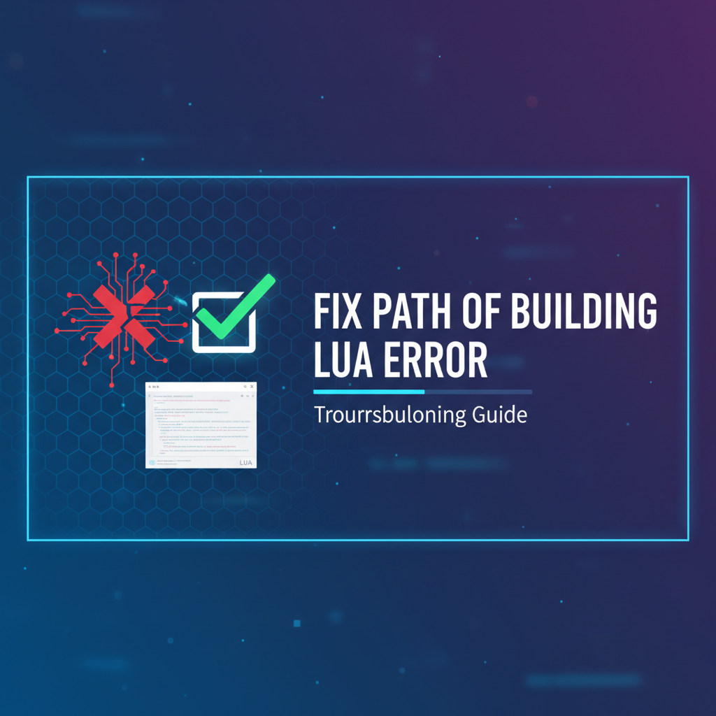 Fix Path of Building Lua Error: Troubleshooting Guide