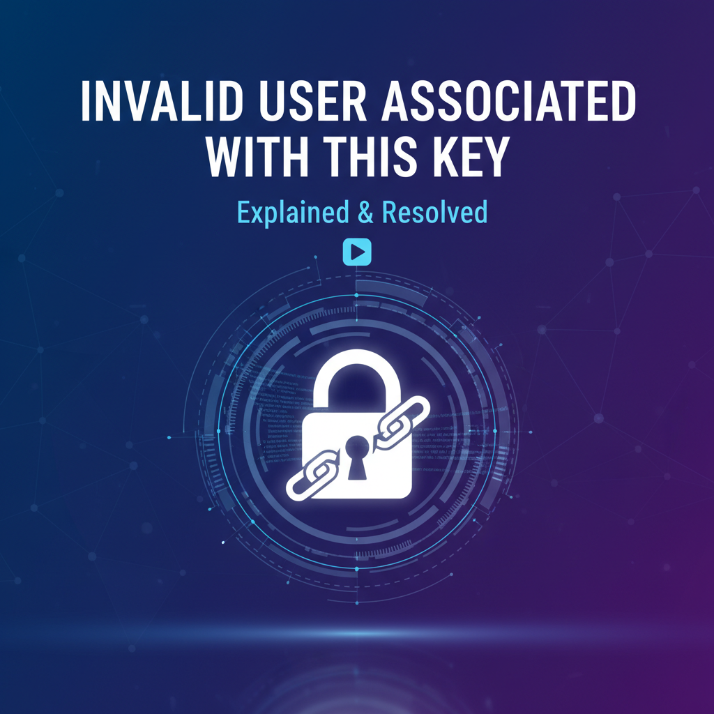 'Invalid User Associated with This Key' Explained & Resolved