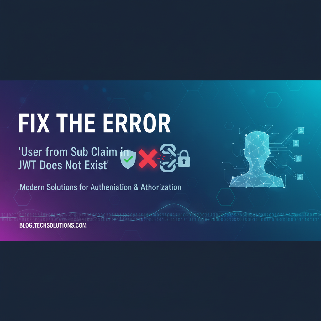 Fix 'User from Sub Claim in JWT Does Not Exist' Error