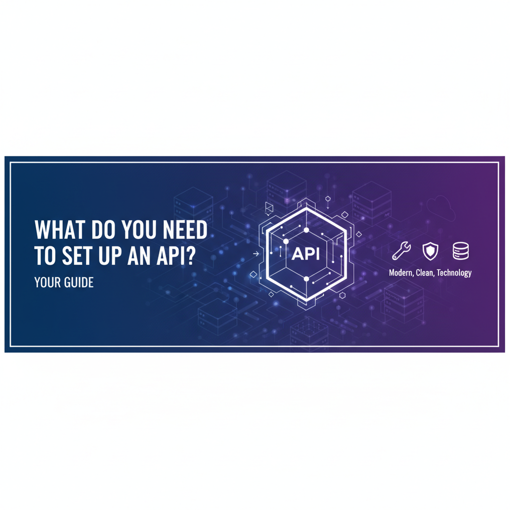 What Do You Need to Set Up an API? Your Guide