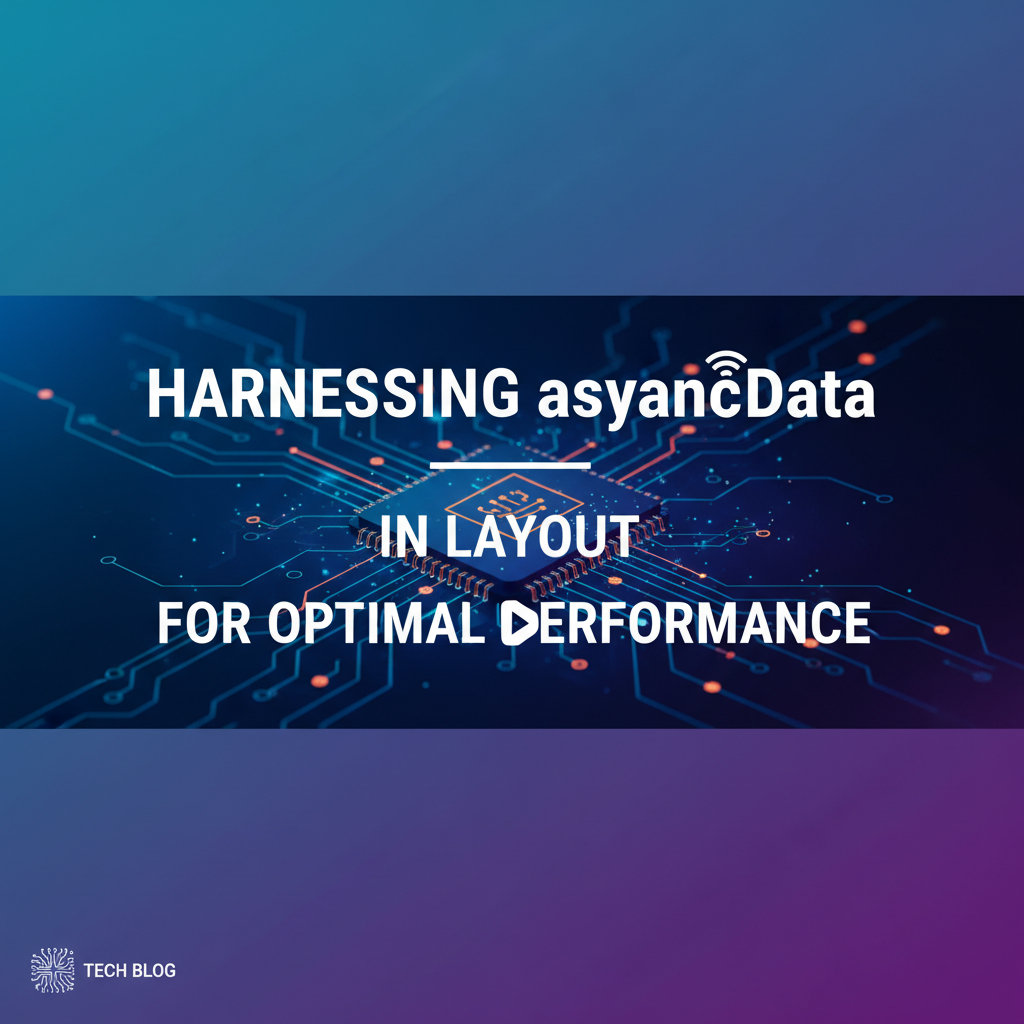 Harnessing asyncdata in layout for Optimal Performance