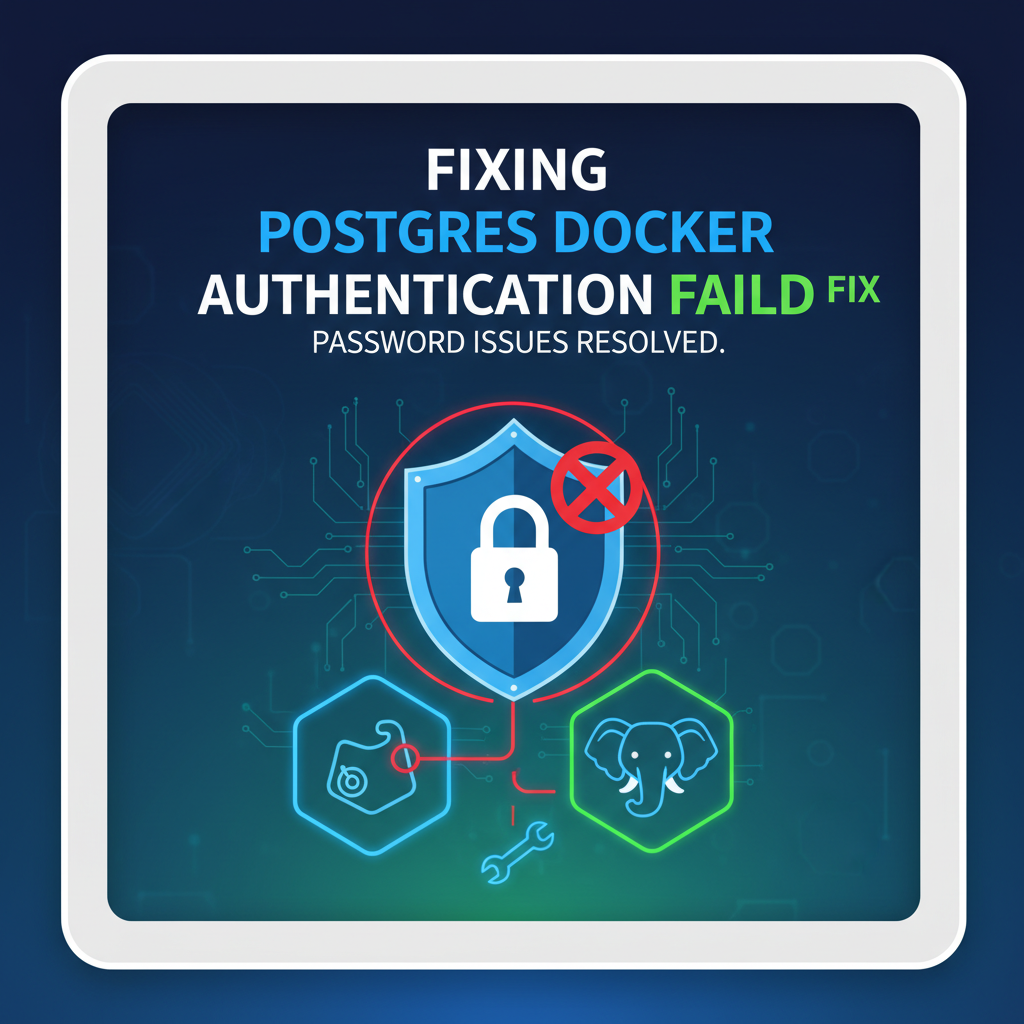 Fixing Postgres Docker Container Password Authentication Failed