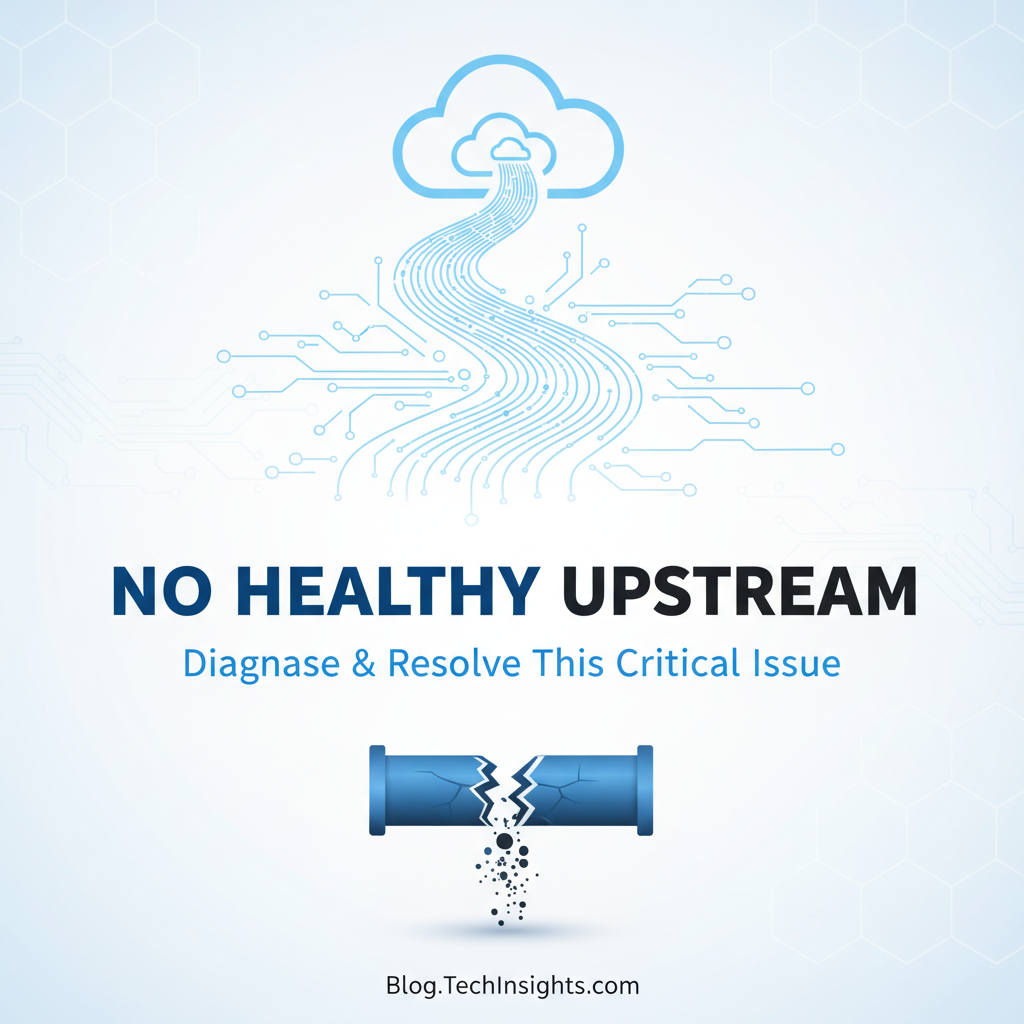 'No Healthy Upstream': Diagnose & Resolve This Critical Issue