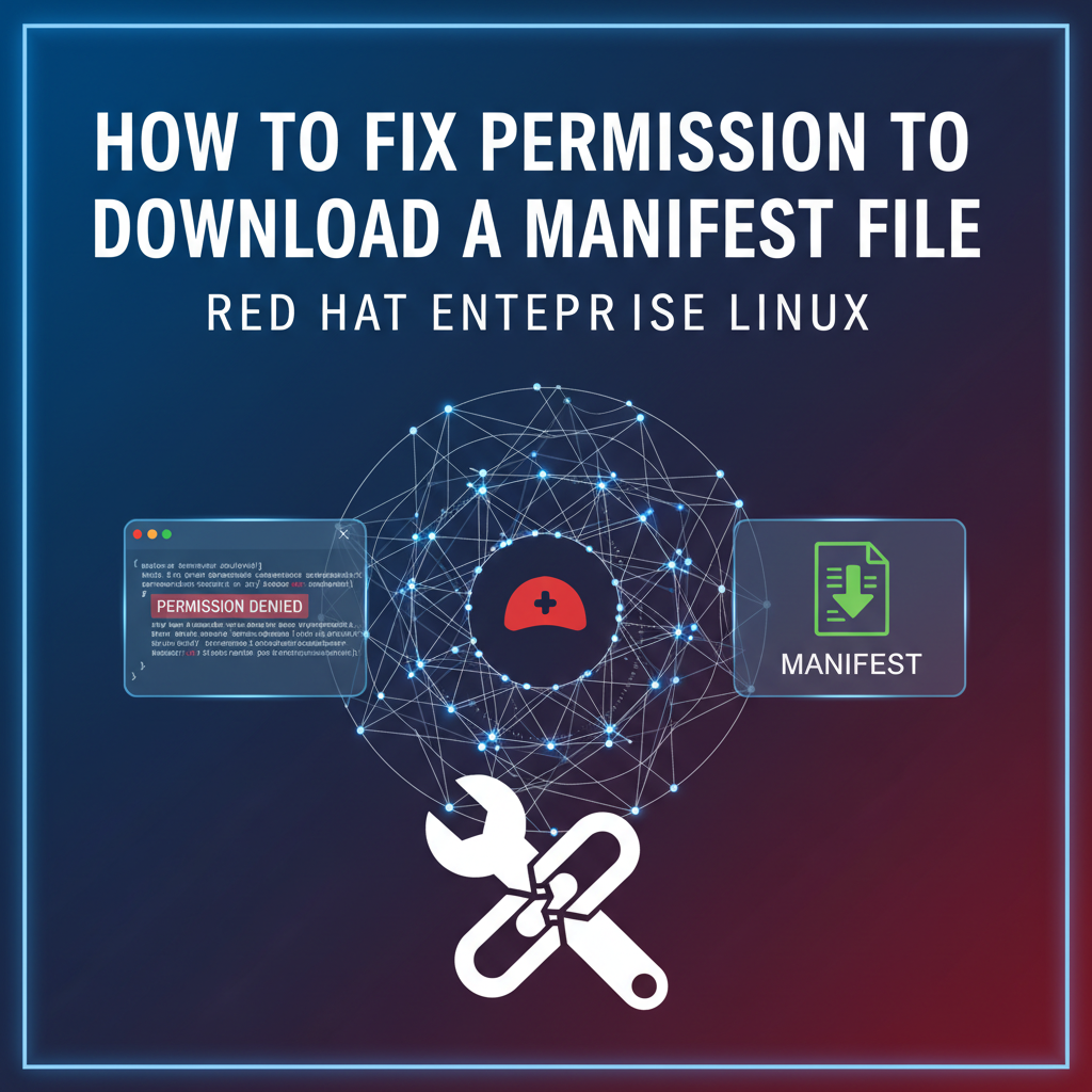 How to Fix Permission to Download a Manifest File Red Hat