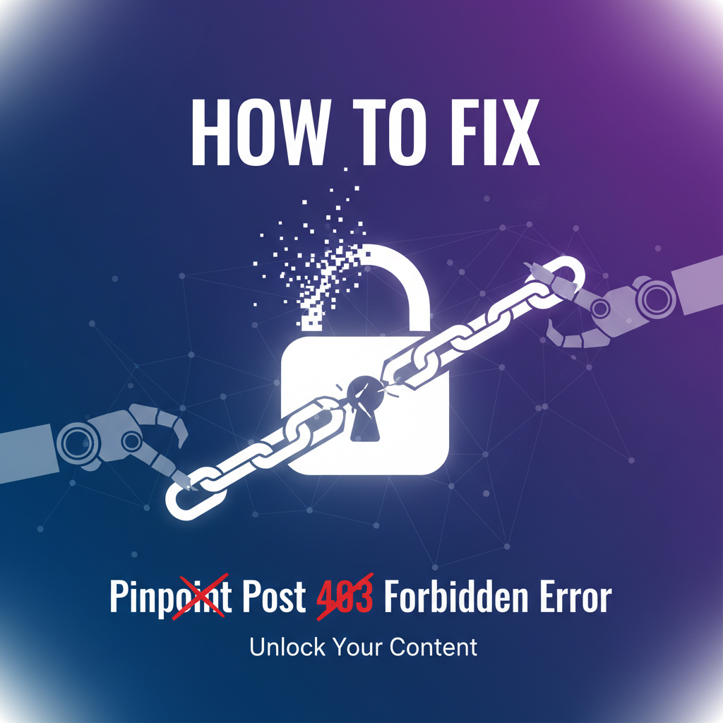 How to Fix Pinpoint Post 403 Forbidden Error