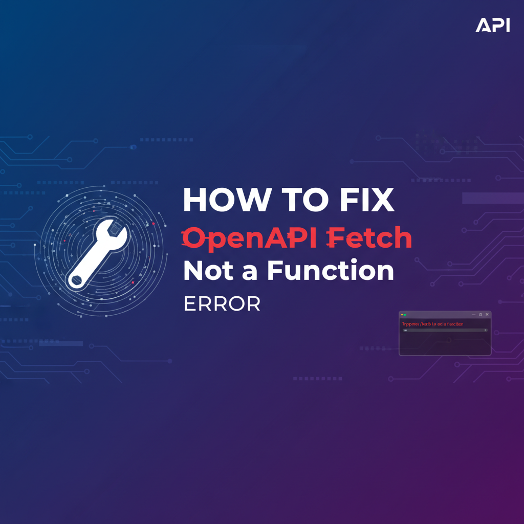How to Fix 'OpenAPI Fetch Not a Function' Error