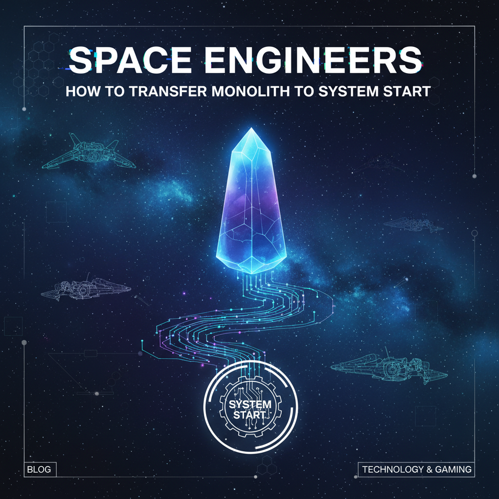 Space Engineers: How to Transfer Monolith to System Start