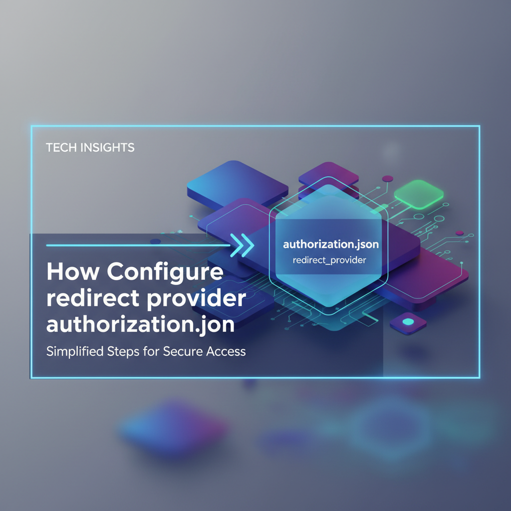 How to Configure redirect provider authorization.json