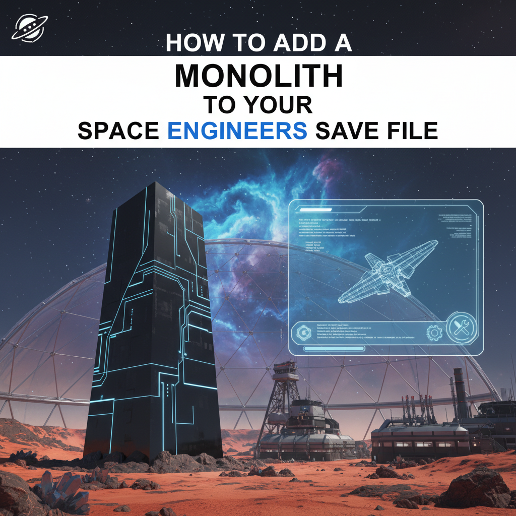 How to Add a Monolith to Your Space Engineers Save File