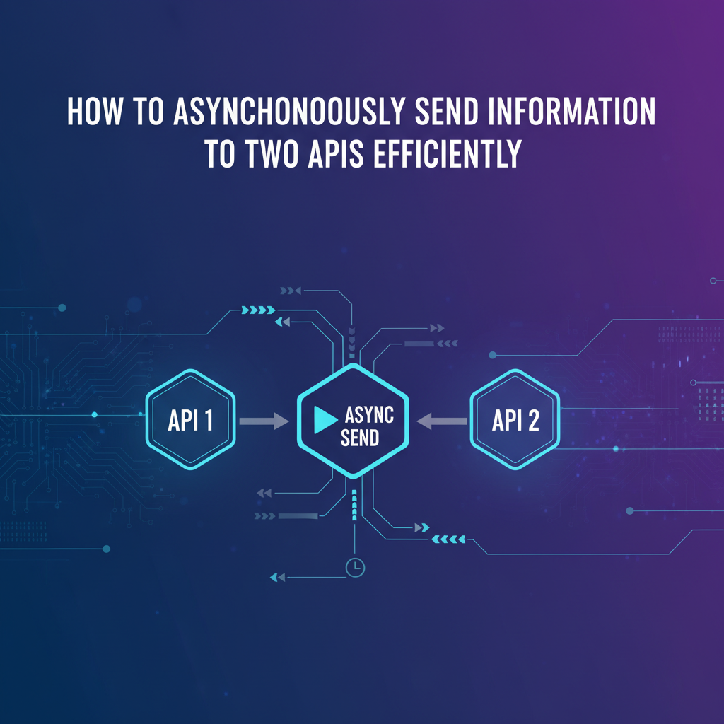 How to Asynchronously Send Information to Two APIs Efficiently
