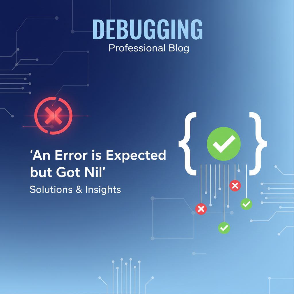 Debugging 'An Error is Expected but Got Nil': Solutions & Insights