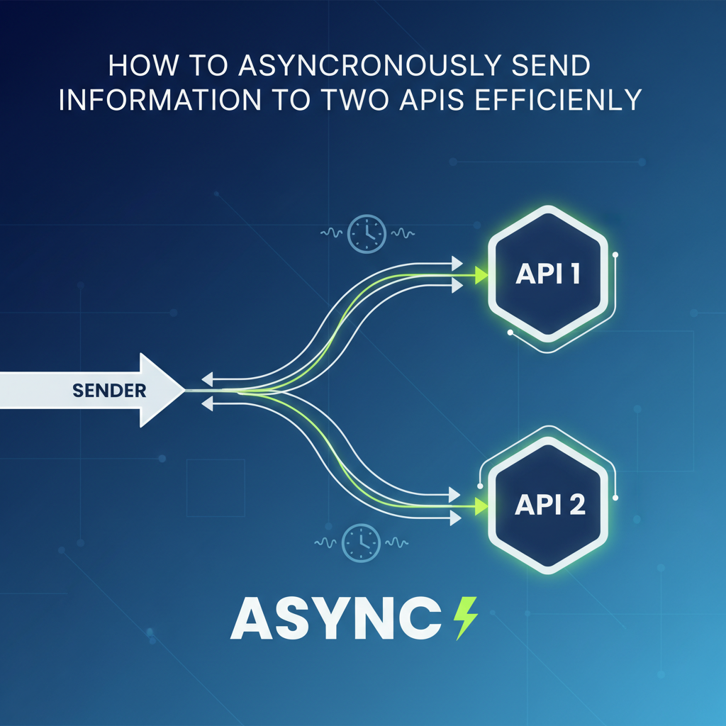 How to Asynchronously Send Information to Two APIs Efficiently