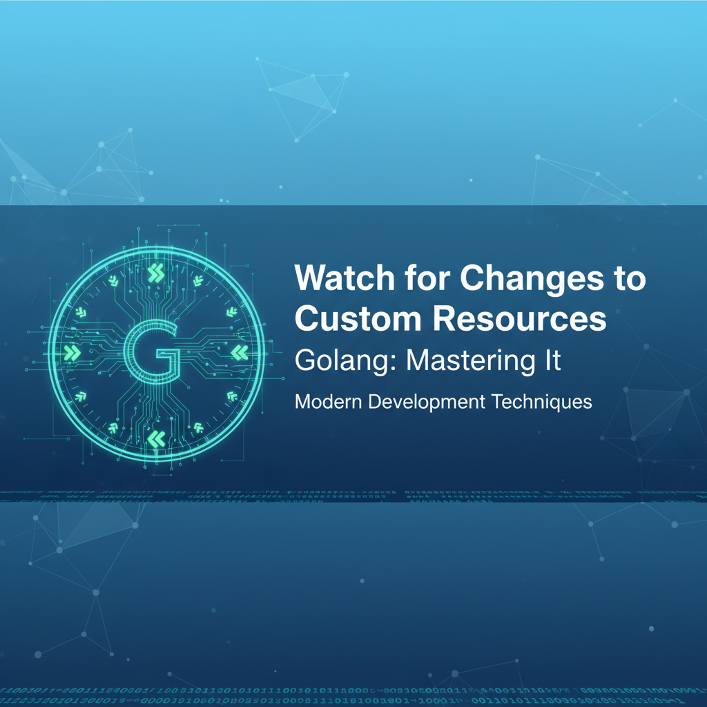 Watch for Changes to Custom Resources Golang: Mastering It