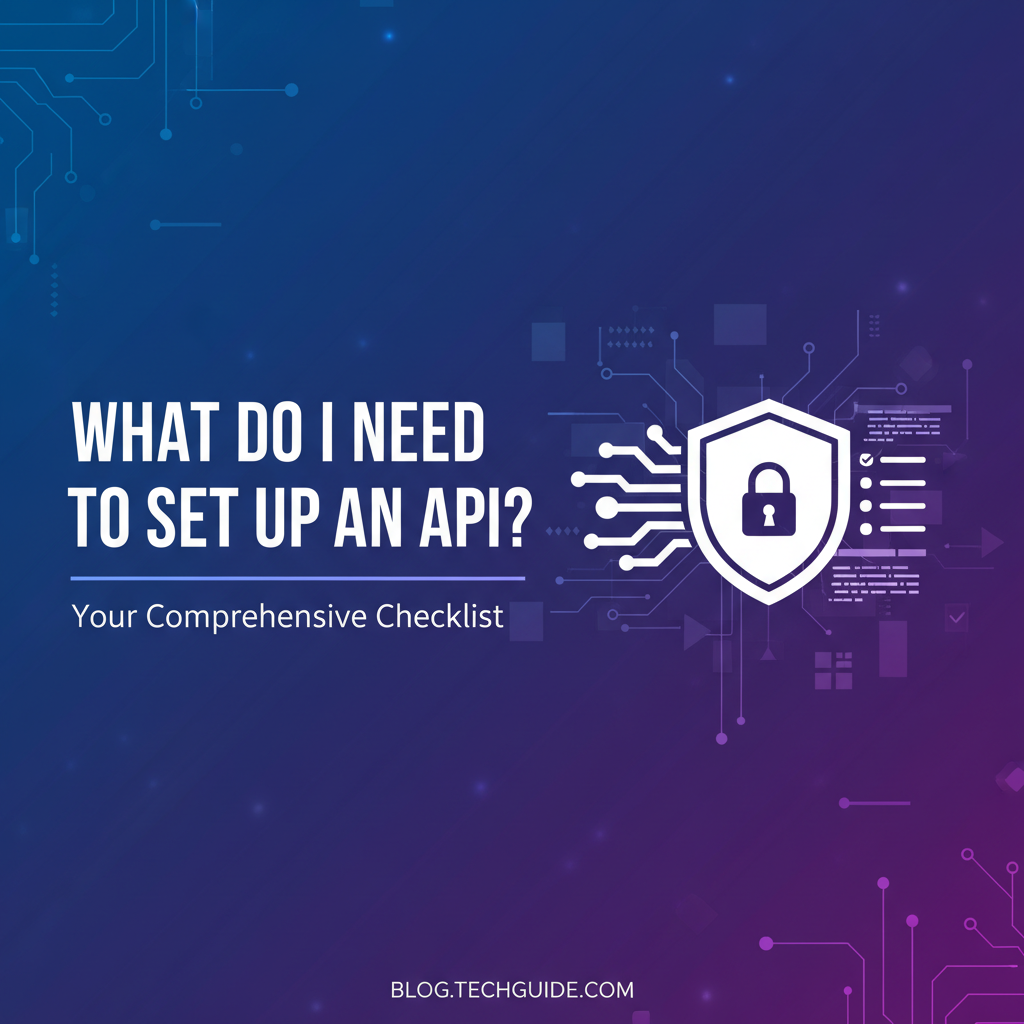 Wht Do I Need to Set Up an API? Your Comprehensive Checklist