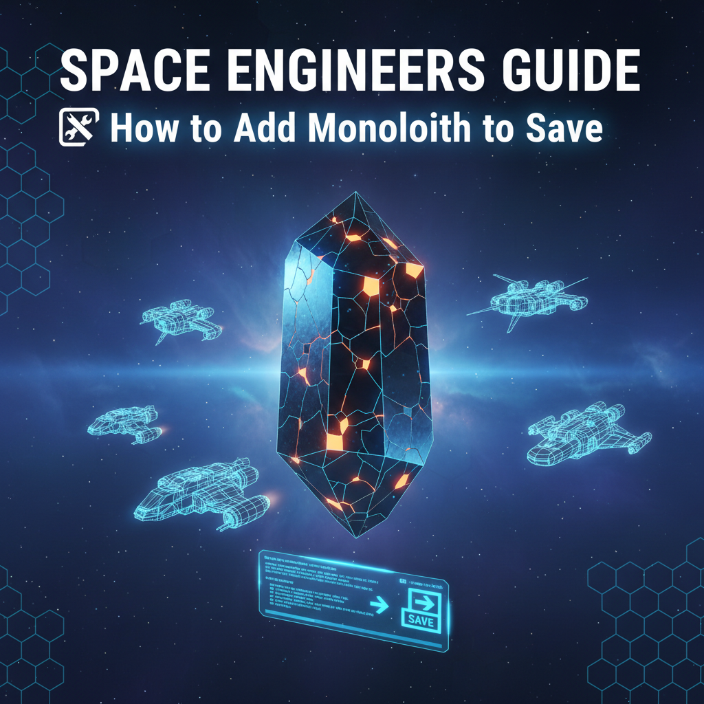 Space Engineers Guide: How to Add Monolith to Save