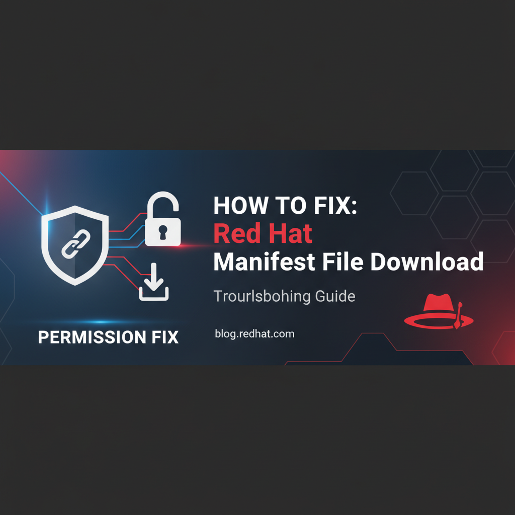 How to Fix: Permission to Download a Manifest File Red Hat